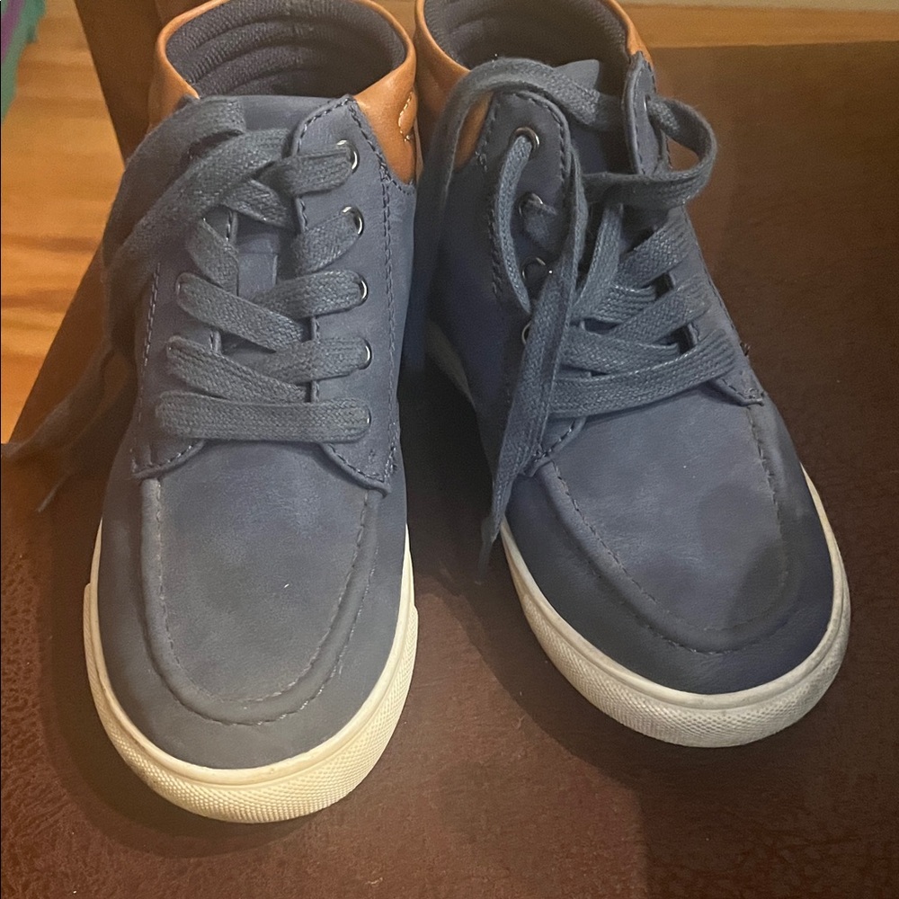 Kohl's Blue and Brown Kids High-Top Shoes